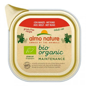 Almo Nature Cat Bio Organic Beef konservi kaķiem Liellops 85g